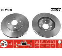 Disco freno Assale anteriore per AUDI GREAT WALL HOLDEN RENAULT TOYOTA VW 100 4
