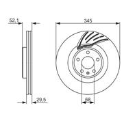 Disco freno Assale anteriore per AUDI HOLDEN A4 A5 CALAIS COMMODORE Q5