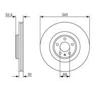 Disco freno Assale anteriore per AUDI PORSCHE A4 A4 Allroad A5 A6 A7 MACAN Q5