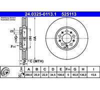 Disco freno Assale anteriore per AUDI SEAT SKODA VW A1 A3 BORA CORDOBA FABIA GOL