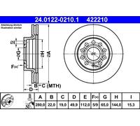 Disco freno Assale anteriore per AUDI SEAT SKODA VW A3 ALTEA ALTEA XL BEETLE CAD