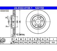 Disco freno Assale anteriore per AUDI SEAT SKODA VW A3 BORA GOLF LEON NEW BEETLE