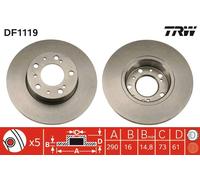 Disco freno Assale anteriore per AUVERLAND CITROËN FIAT PEUGEOT TALBOT A3 C25 DU