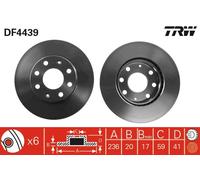 Disco freno Assale anteriore per BAOJUN (SGMW) CHEVROLET CHEVROLET (SGM) CHEVROL