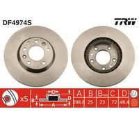 Disco freno Assale anteriore per BESTURN (FAW) MAZDA MAZDA (FAW) 6 6 RUI YI X80