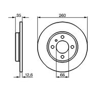 Disco freno Assale anteriore per BMW 3
