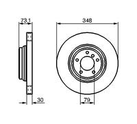 Disco freno Assale anteriore per BMW 3 X1