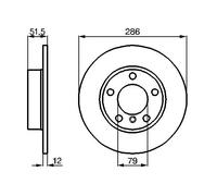 Disco freno Assale anteriore per BMW 3 Z3