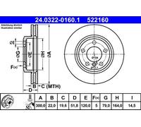 Disco freno Assale anteriore per BMW 3 Z3 Z4