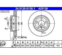 Disco freno Assale anteriore per BMW 3 Z4