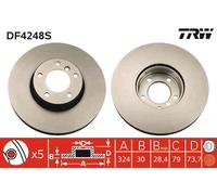 Disco freno Assale anteriore per BMW 5