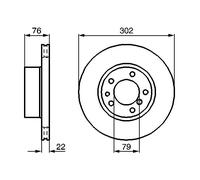 Disco freno Assale anteriore per BMW 5 7