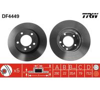 Disco freno Assale anteriore per BMW BMW (BRILLIANCE) 1 3 3 SERIES