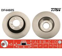 Disco freno Assale anteriore per BMW BMW (BRILLIANCE) 1 3 3 SERIES X1