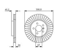 Disco freno Assale anteriore per BMW MINI 1 2 MINI MINI CLUBMAN MINI COUNTRYMAN