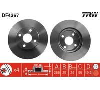 Disco freno Assale anteriore per BYD ENGLON GEELY GLEAGLE TOYOTA TOYOTA (FAW) CO