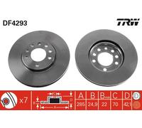 Disco freno Assale anteriore per CADILLAC CHEVROLET FIAT HOLDEN OPEL SAAB VAUXHA