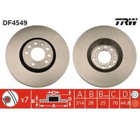 Disco freno Assale anteriore per CADILLAC HOLDEN OPEL SAAB VAUXHALL 9-3 9-3X BLS