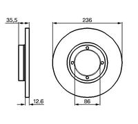 Disco freno Assale anteriore per CHEVROLET DAEWOO MATIZ SPARK