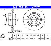 Disco freno Assale anteriore per CHRYSLER 300M CONCORDE