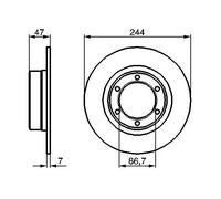 Disco freno Assale anteriore per CITROËN 2 CV ACADIANE AMI DYANE MEHARI