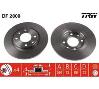 Disco freno Assale anteriore per CITROËN PEUGEOT 301 BERLINGO / BERLINGO FIRST C