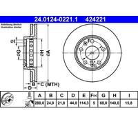 Disco freno Assale anteriore per DACIA NISSAN RENAULT ARKANA CAPTUR DUSTER EXPRE