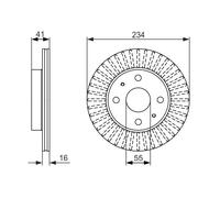 Disco freno Assale anteriore per DAIHATSU SUBARU CUORE JUSTY SIRION TREVIS
