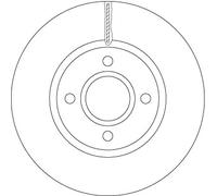 Disco freno Assale anteriore per FORD B-MAX FIESTA TOURNEO COURIER TRANSIT COURI