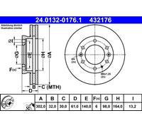 Disco freno Assale anteriore per FORD MAZDA BT-50 RANGER