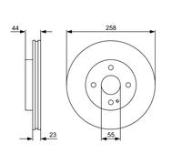 Disco freno Assale anteriore per FORD MAZDA MAZDA (CHANGAN) 2 KA+