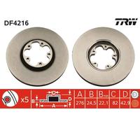 Disco freno Assale anteriore per FORD RENAULT SUPER 5 TRANSIT TRANSIT TOURNEO