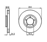 Disco freno Assale anteriore per FORD TRANSIT TRANSIT TOURNEO
