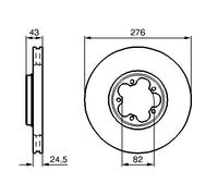 Disco freno Assale anteriore per FORD TRANSIT TRANSIT TOURNEO