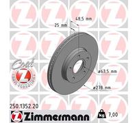 Disco freno Assale anteriore per FORD VOLVO VOLVO (CHANGAN) C-MAX C30 C70 FOCUS