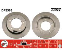 Disco freno Assale anteriore per GEO SUZUKI JIMNY SAMURAI TRACKER VITARA VITARA