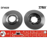 Disco freno Assale anteriore per GREAT WALL HOLDEN ISUZU OPEL VAUXHALL COLORADO