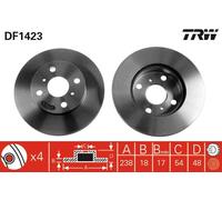 Disco freno Assale anteriore per HOLDEN TOYOTA COROLLA COROLLA LEVIN NOVA