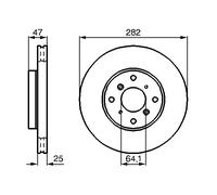 Disco freno Assale anteriore per HONDA ACCORD