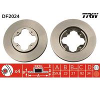 Disco freno Assale anteriore per HONDA ROVER 600 ACCORD CIVIC