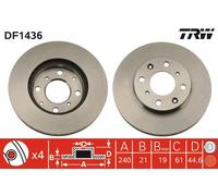 Disco freno Assale anteriore per HONDA SEAT BRIO BRIO AMAZE CIVIC DOMANI IBIZA O