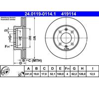 Disco freno Assale anteriore per HYUNDAI ACCENT