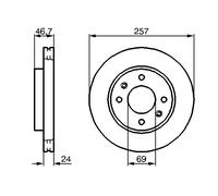 Disco freno Assale anteriore per HYUNDAI ELANTRA MATRIX