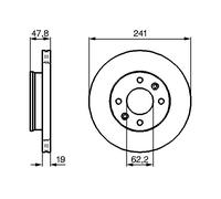 Disco freno Assale anteriore per HYUNDAI GETZ