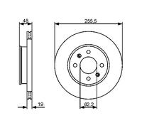 Disco freno Assale anteriore per HYUNDAI GETZ