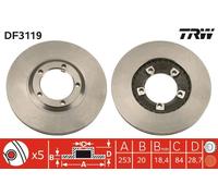Disco freno Assale anteriore per HYUNDAI GRACE H-1 / STAREX H100 PORTER
