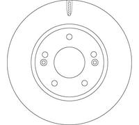 Disco freno Assale anteriore per HYUNDAI KIA IONIQ NIRO