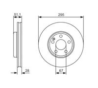 Disco freno Assale anteriore per INFINITI MERCEDES-BENZ CLA CLASSE A CLASSE B CL