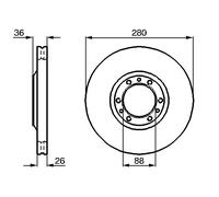 Disco freno Assale anteriore per ISUZU OPEL VAUXHALL FRONTERA MONTEREY TROOPER