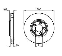 Disco freno Assale anteriore per JAGUAR S-TYPE